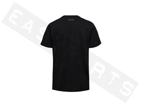 T-shirt APRILIA Racing Corporate noir Homme